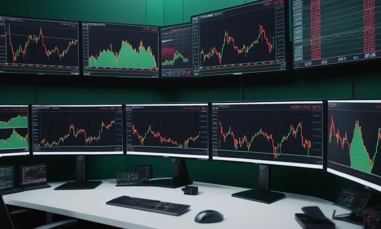 highend trading room multiple 0