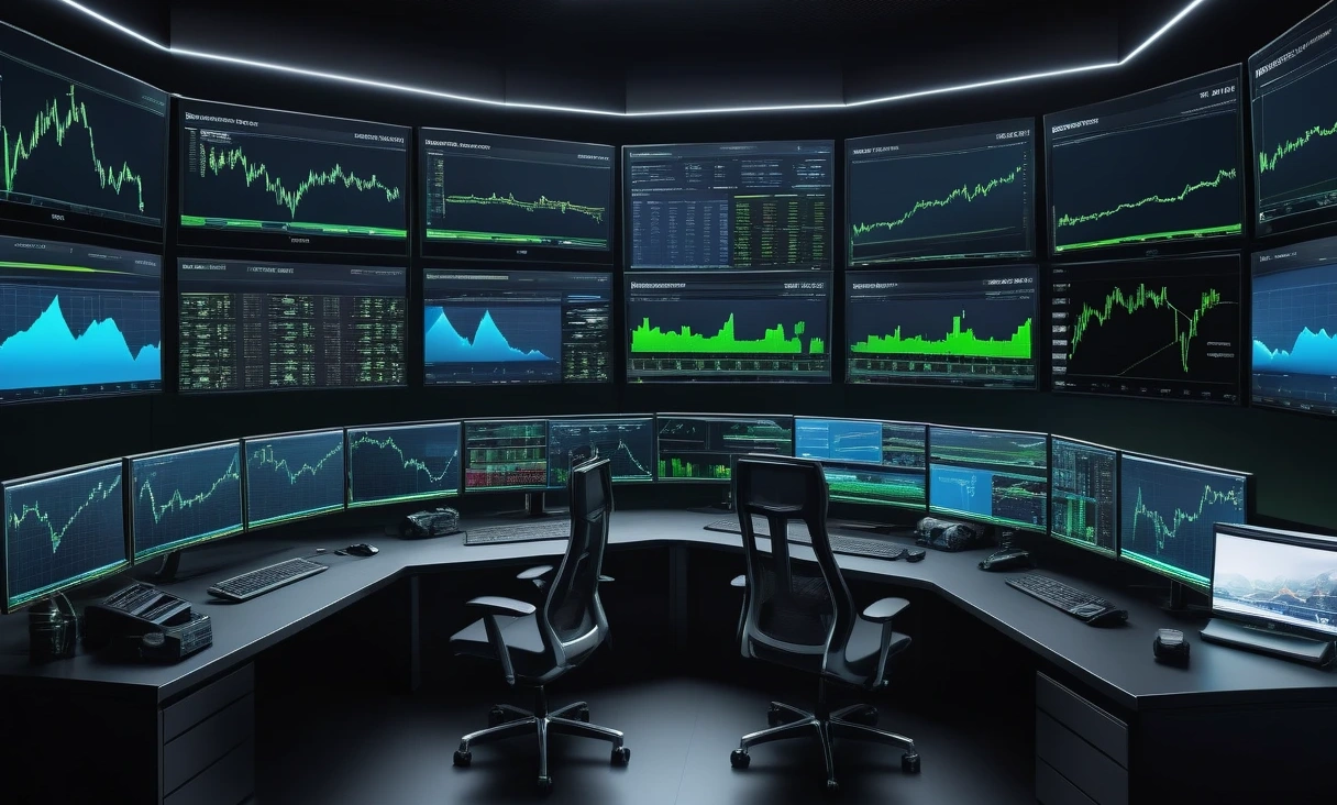 hightech financial trading room 0 1