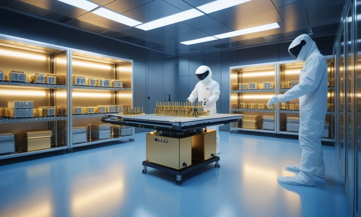 hightech semiconductor cleanroom robotic 0 1