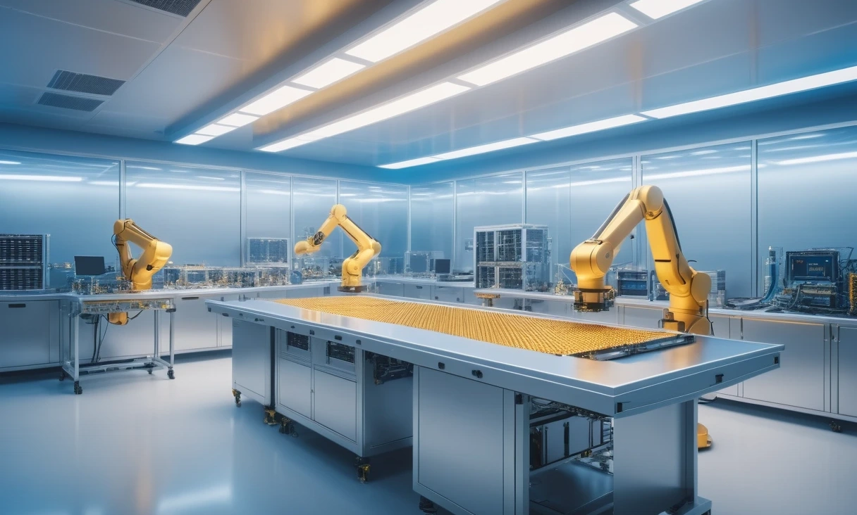 hightech semiconductor cleanroom robotic 0