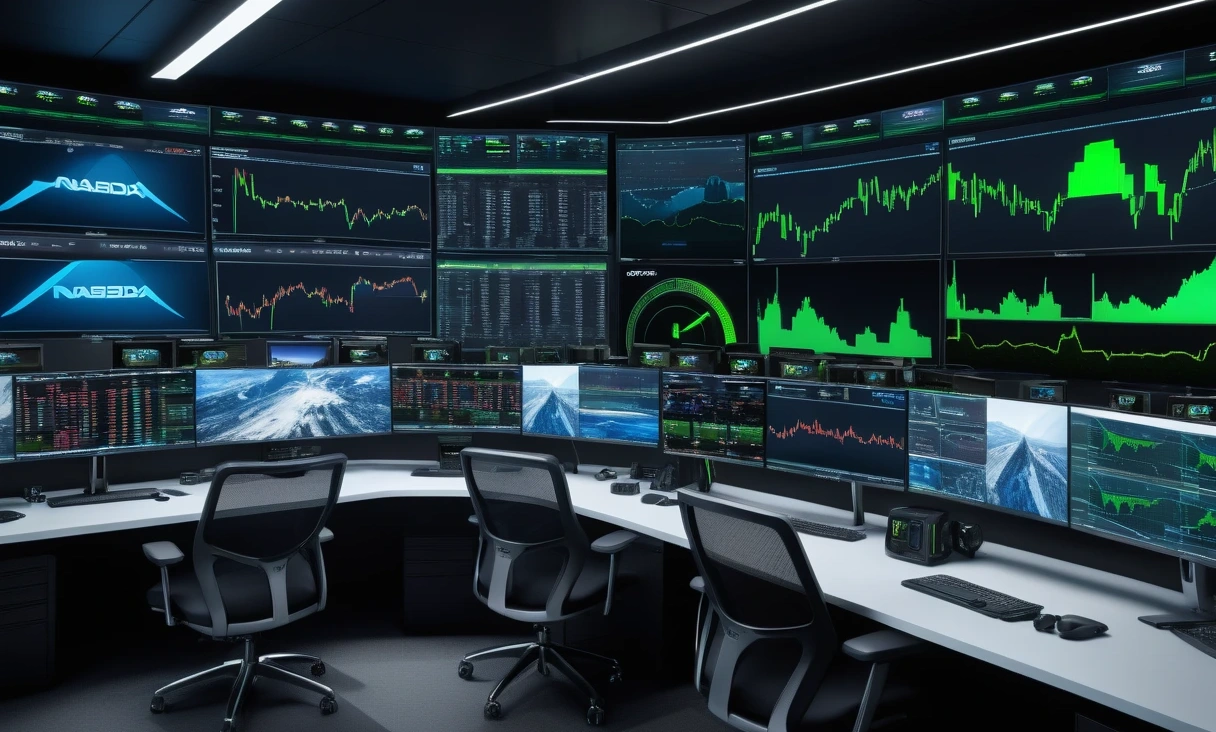 hightech trading room multiple 0 1