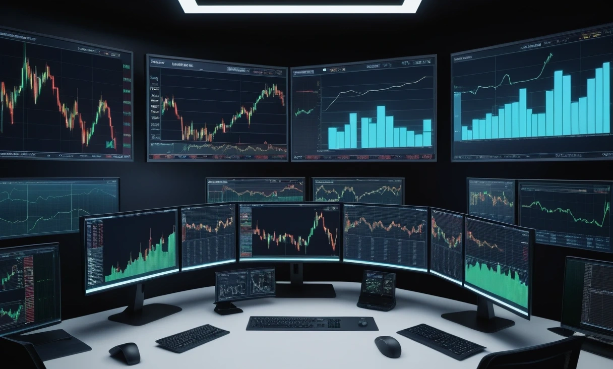hightech trading room multiple 0 6