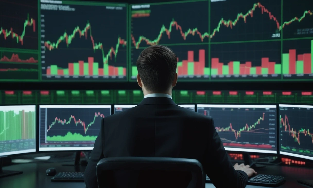 hightech trading room multiple 0 7