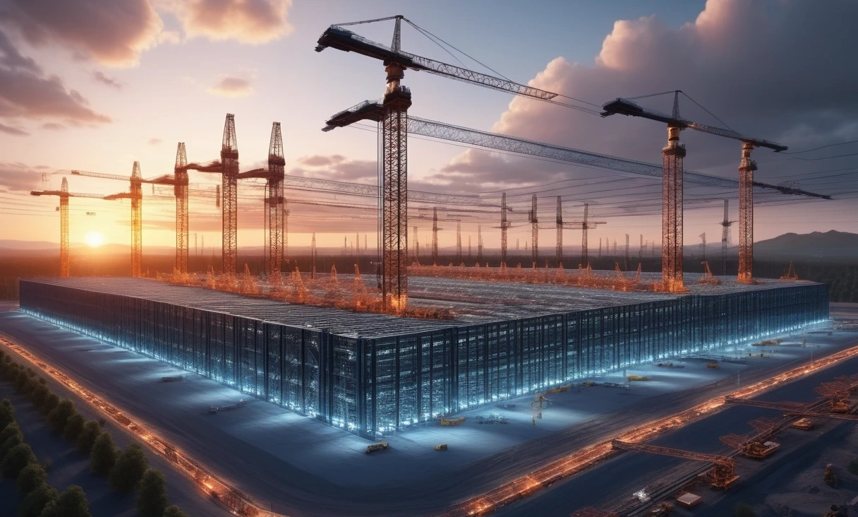 wide shot massive futuristic 0