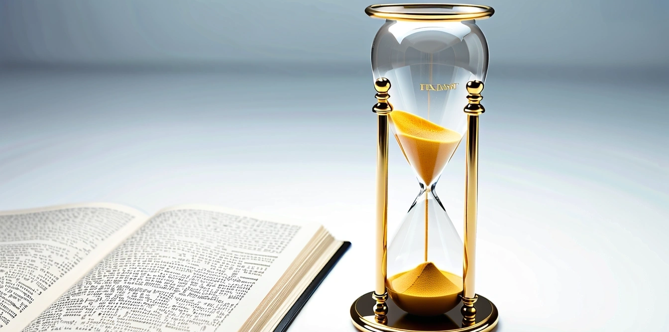 antique hourglass with fine golden sand 1