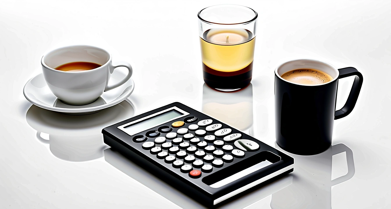 sleek metal calculator ceramic espresso 1