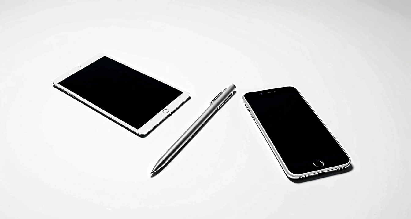 sleek metallic calculator stack of polis 1