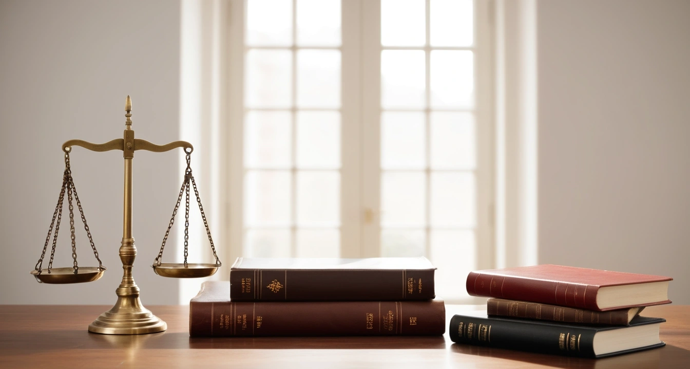 디지털 자산 - 디지털 자산 시장의 변동성과 투자 원칙 (concept of digital assets, a classic brass balance scale of justice next to leather-bound books, no people)