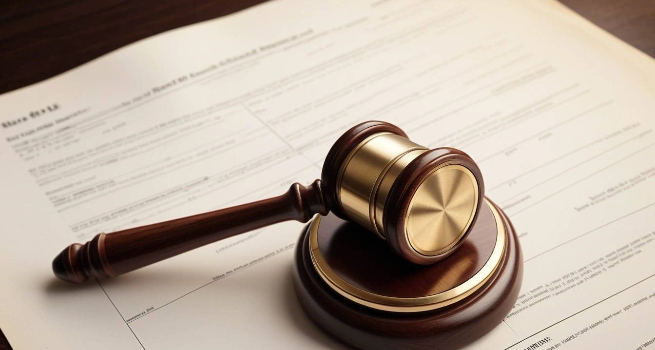 풍차돌리기 - 저축 목표 재설정을 위한 로보어드바이저 자산 진단 (concept of Turning the windmill, close-up of a classic brass legal gavel resting on official documents, professional lighting, no people)