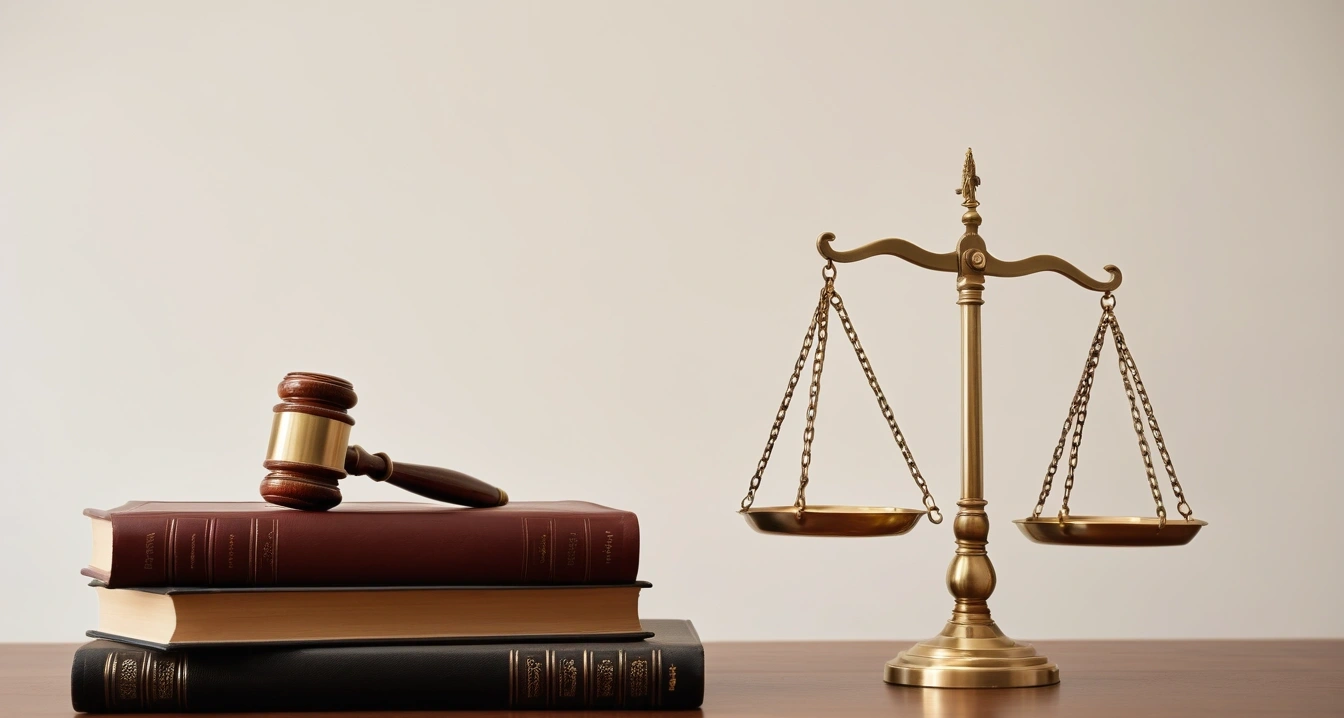 청년 전세대출 - 놓치기 쉬운 지자체 이자 지원 및 숨은 환급금 찾기 (concept of Youth lease loan, a classic brass balance scale of justice next to leather-bound books, no people)